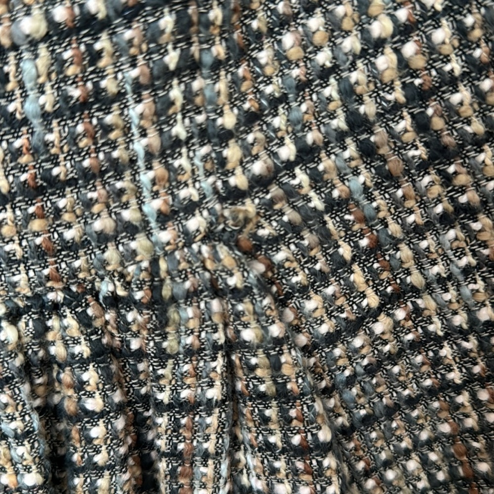 Valentino Brown Tweed Skirt with Back Ruffle - Picture 8 of 13